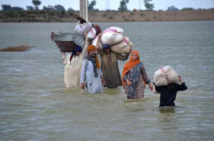 Citizens from Jaffarabad, a district in Pakistan's southwestern Balochistan province.  They are among the 50,000 victims of the flood disaster in Pakistan.