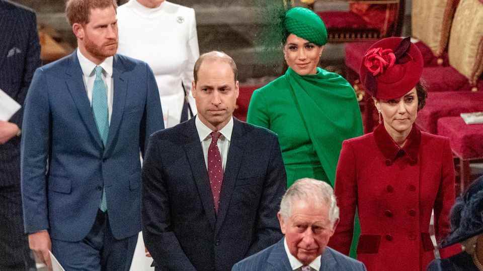 Prince Harry, Duchess Meghan, Prince Charles, Prince William and Duchess Catherine