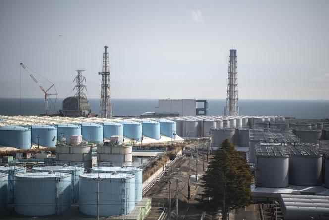 View of reactors and contaminated water storage tanks at the Fukushima Dai-ichi nuclear power plant in Okuma, Japan, March 5, 2022. 