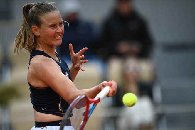 The French Fiona Ferro, at Roland-Garros, May 24, 2022.