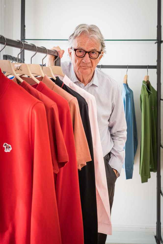Paul Smith in a showroom at the brand's French headquarters on rue des Archives in Paris on June 23, 2022.