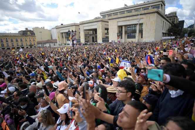 Inauguration of Colombian President Gustavo Petro in Bolivar Square, Bogota, August 6, 2022.