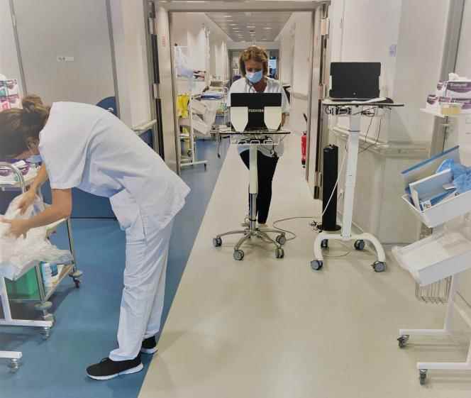 Doctor Daniele Kaya-Vaur, at Rodez hospital, July 18, 2022. 