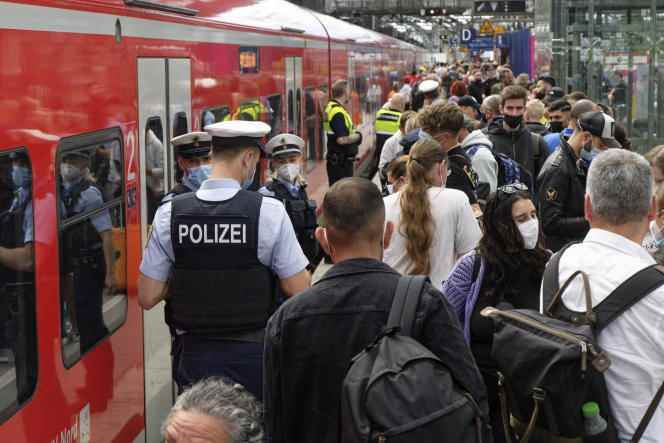 At Cologne station (Germany), June 6, 2022.