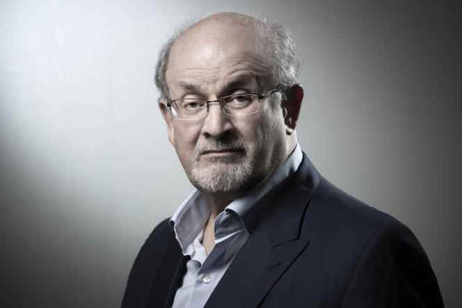 British writer Salman Rushdie in Paris, September 10, 2018.