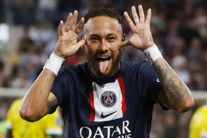 The Brazilian Neymar scored twice in the victory of PSG against FC Nantes (4-0), during the Champions Trophy, Sunday July 31, in Tel Aviv, Israel. 