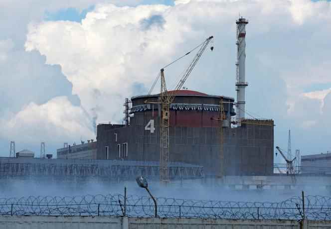 The Zaporizhia nuclear power plant, under Russian control, outside the city of Enerhodar (Ukraine), August 4, 2022.
