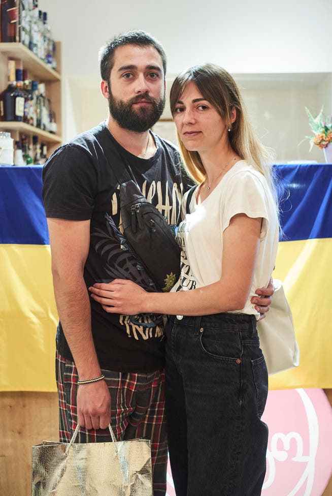 The Lukashova couple fled from the Ukrainian province of Cherson to Georgia - the only way was through Russian territory.