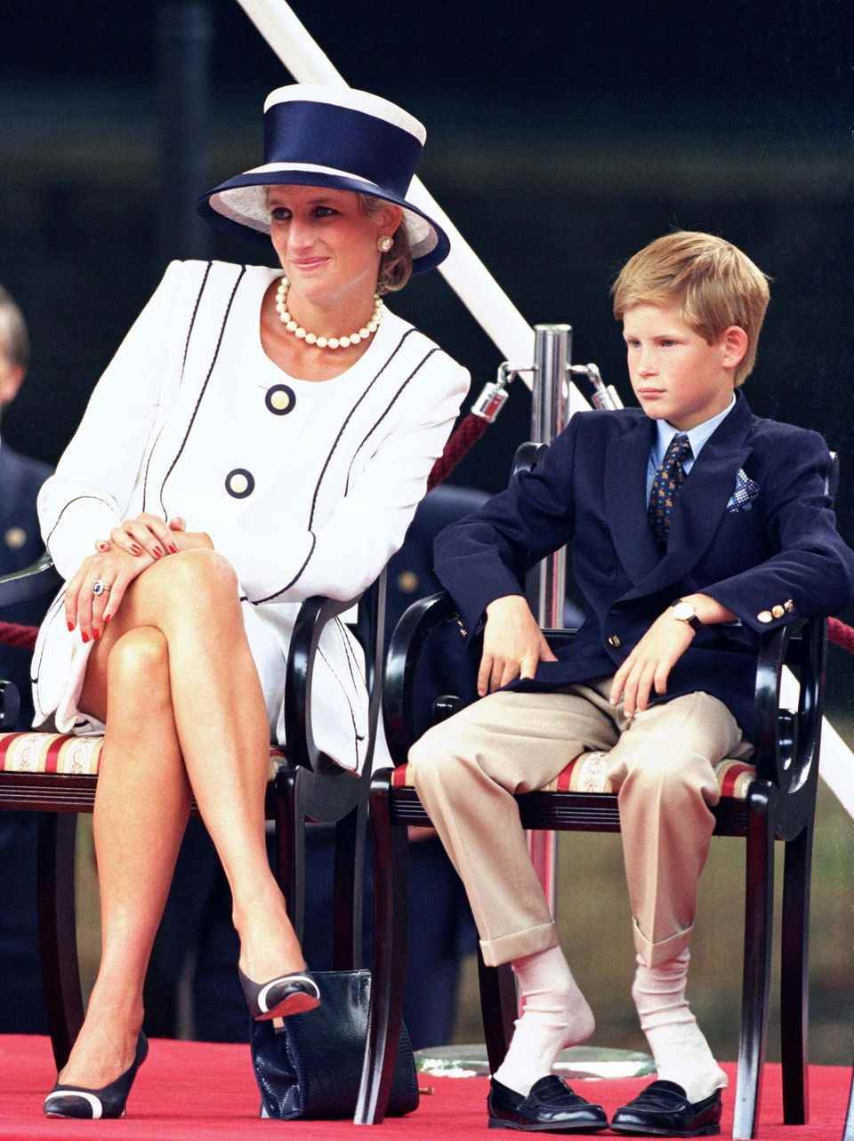 Prinzessin Diana und ihr Sohn Prinz Harry
