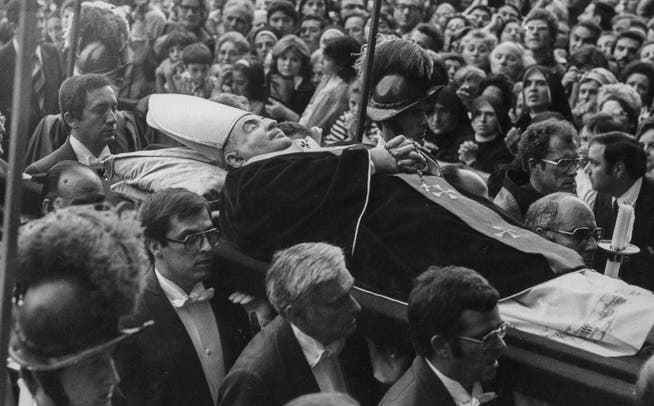 Pope John Paul was buried on September 30, 1978.