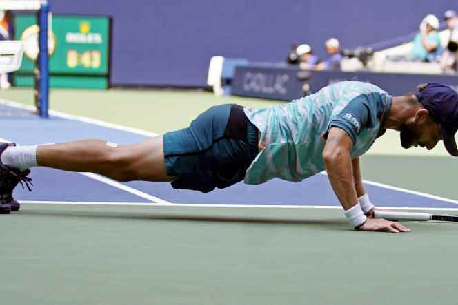 Frenchman Corentin Moutet, during the US Open, September 4, 2022, in New York (United States).