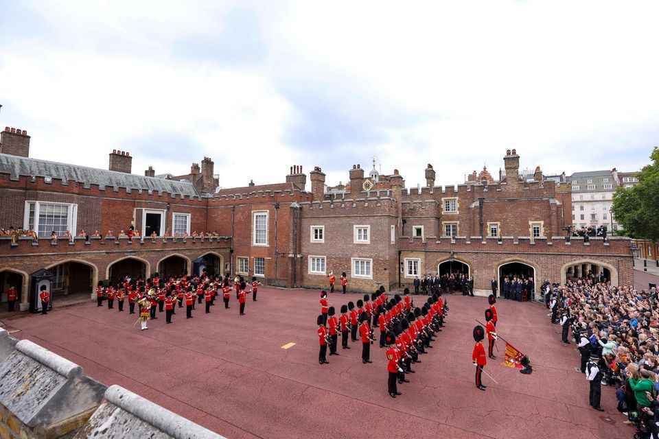 King Charles is again proclaimed sovereign in the courtyard of St. James Palace