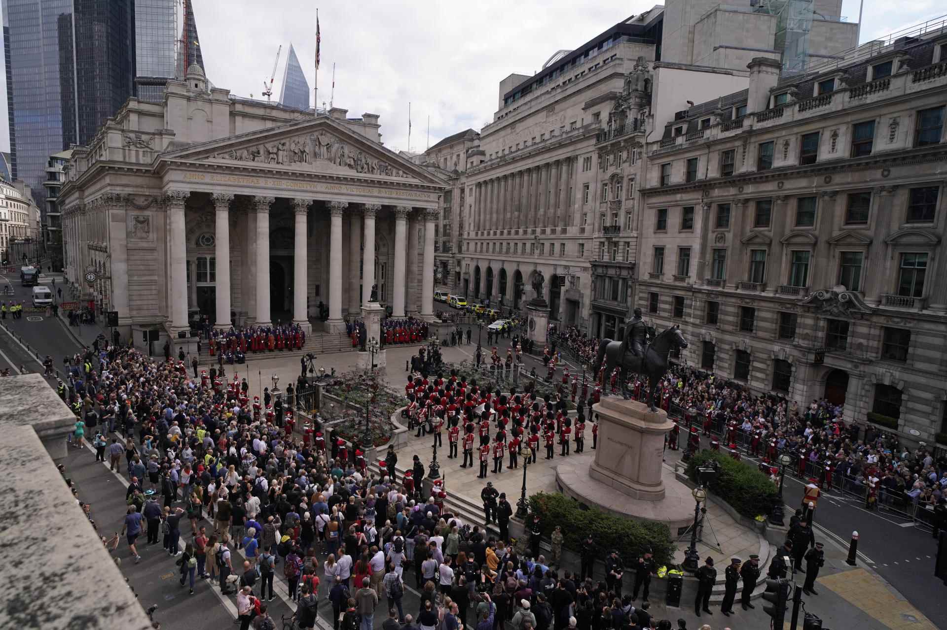 The proclamation ceremony outside the Royal Exchange in the City, London, on September 10, 2022.