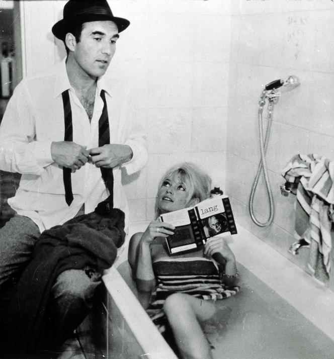 Michel Piccoli and Brigitte Bardot in “Le Contempt” (1963), by Jean-Luc Godard.
