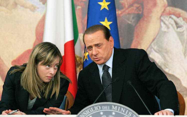 In 2008, Silvio Berlusconi brought Meloni into his cabinet.  At 31, she is the youngest minister in the history of the republic. 