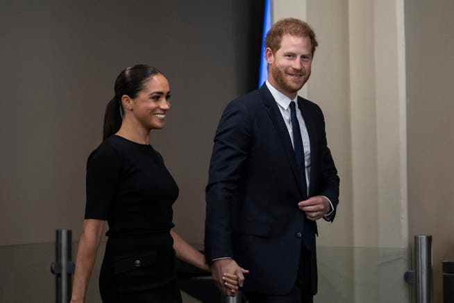 Harry and Meghan in New York in July.
