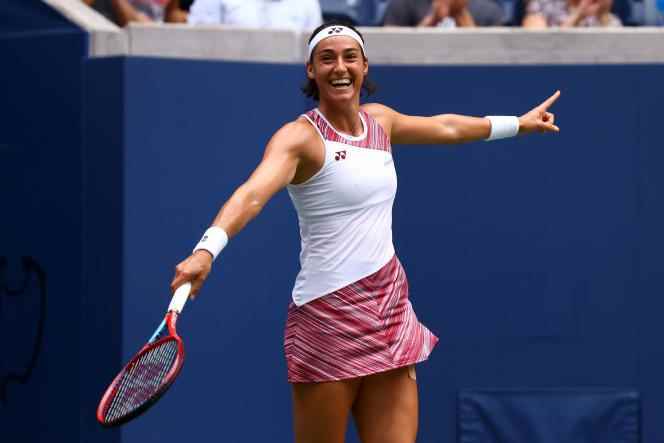 Caroline Garcia winner of her round of 16 at the US Open on September 4 in New York.