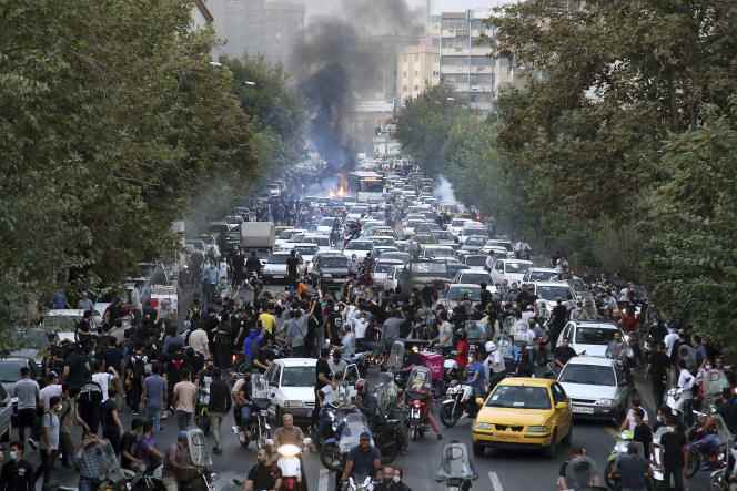 A demonstration in Iran, this September 21. 