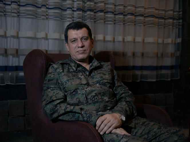 Commander Mazloum Abdi, head of the Syrian Democratic Forces, in Hassaké (Syria), September 9, 2022.