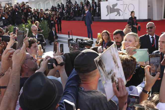 Actress Cate Blanchett, at the Venice Film Festival, September 1, 2022.