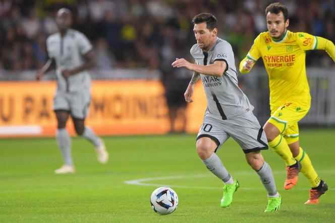 New decisive pass for the Parisian Lionel Messi, against Nantes, on September 3, at the Beaujoire stadium.