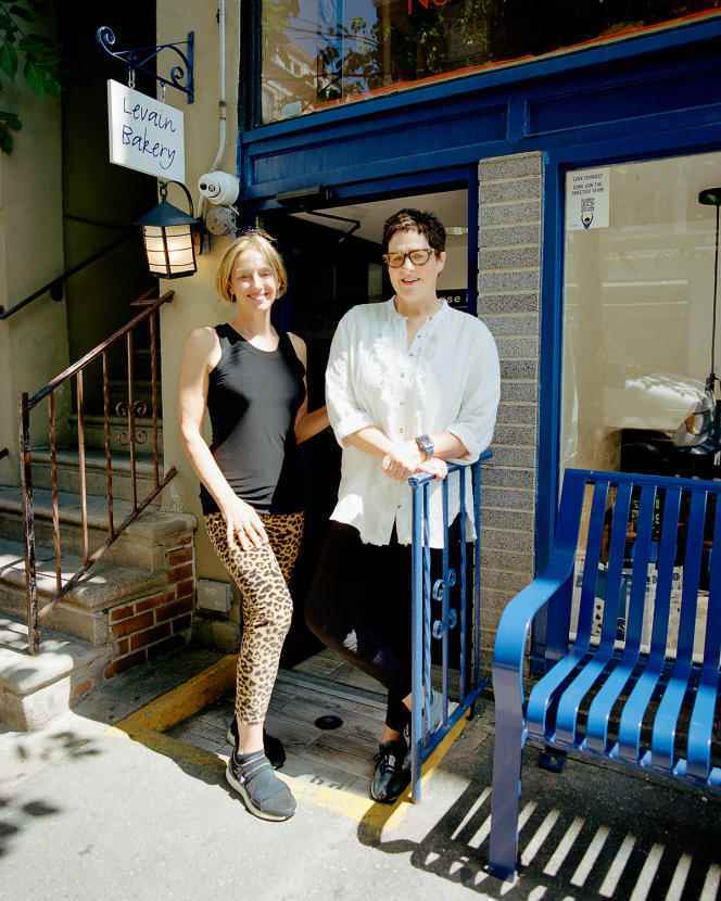 Pam Weekes and Connie McDonald at their Levain Bakery store on the Upper West Side in New York City on June 29, 2022.