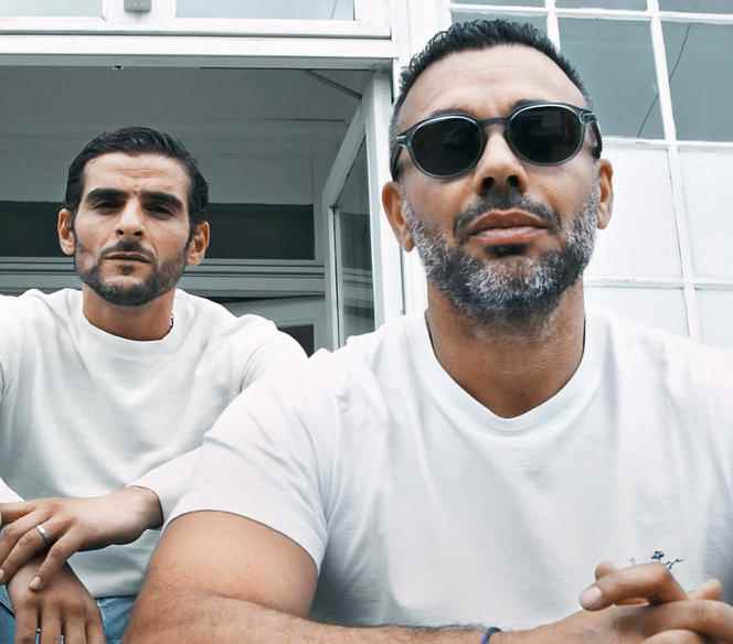 Rapper Sofiane Zermani (left) and Mouloud Mansouri, at the initiative of the Shtar Academy.