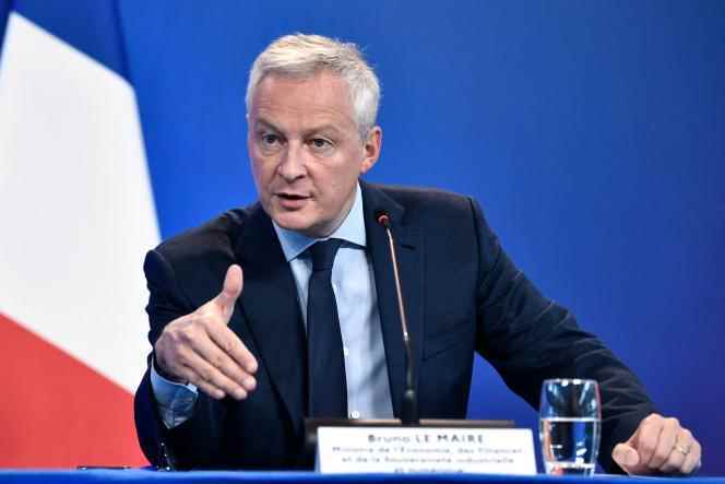 The Minister of the Economy Bruno Le Maire, September 26, 2022, in Paris. 