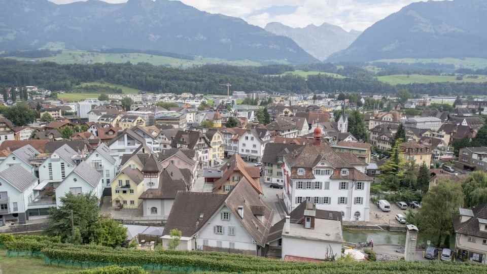 View of Sarnen, the main town of Obwalden