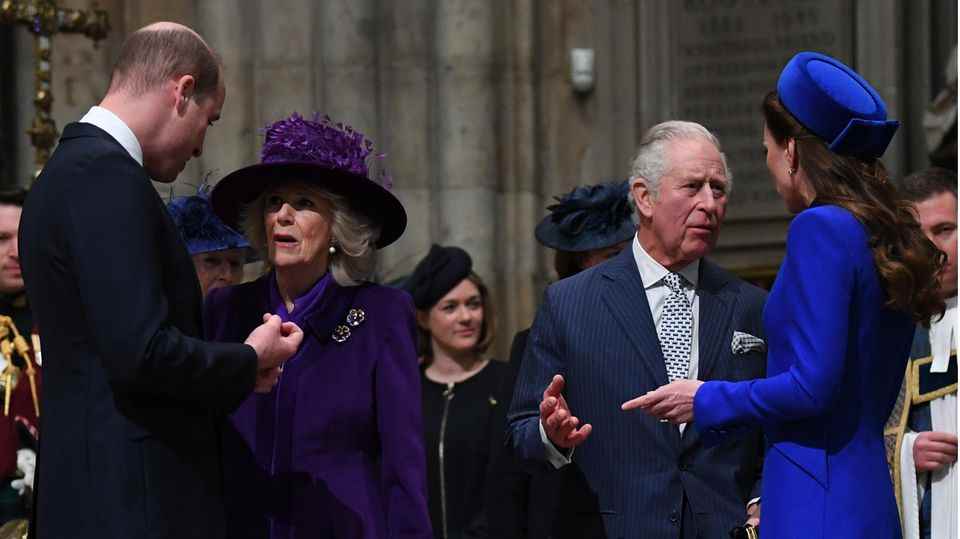 Prince William, Duchess Camilla, Prince Charles and Duchess Catherine