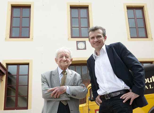 Marc Désarménien (right) took over the management of the mustard producer Fallot from his father Roger in 1994.