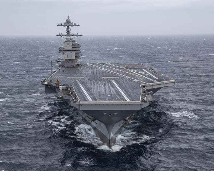 The aircraft carrier 