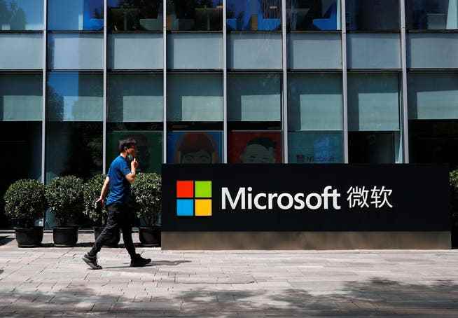 The Microsoft headquarters in Beijing. 