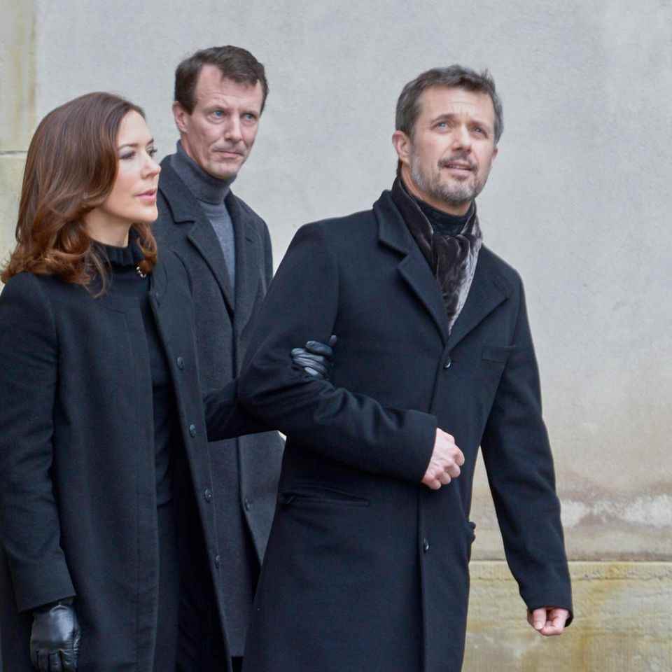 From left to right: Princess Marie, Princess Mary, Prince Joachim and Prince Frederik