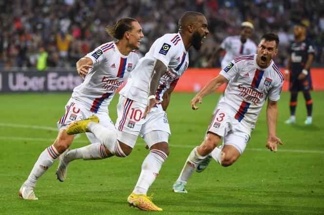 Well served by Maxence Caqueret, Alexandre Lacazette scored the winning goal in the 90th minute against Montpellier at the Mosson stadium on Saturday October 22, 2022.