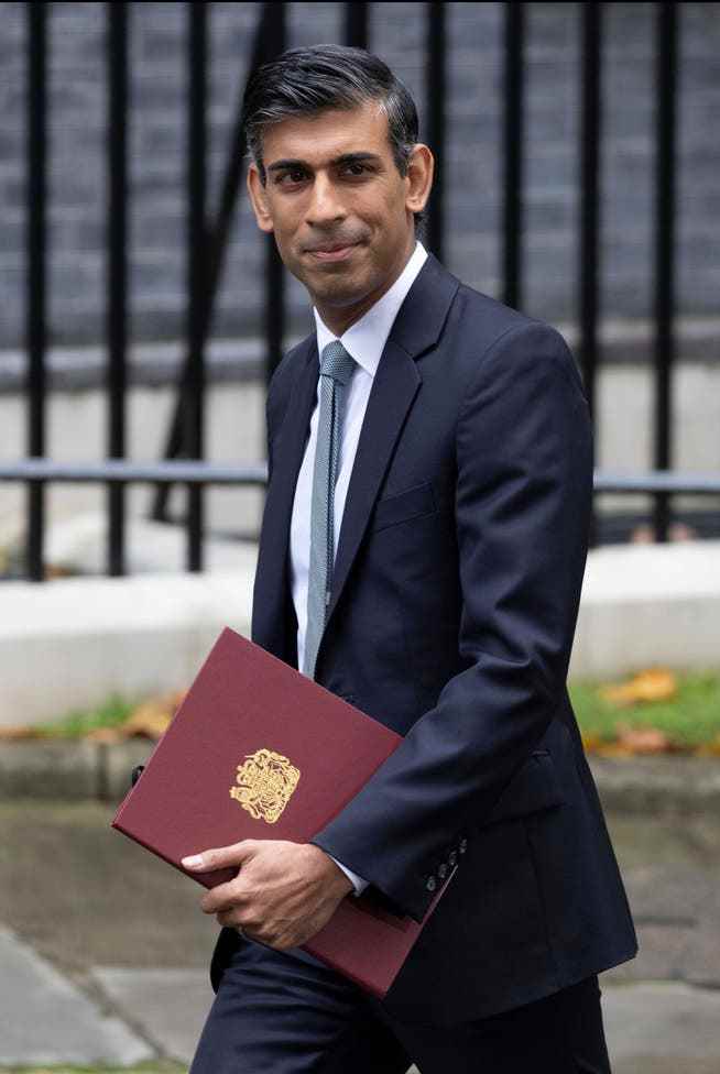 Rishi Sunak in Downing Street: The new Prime Minister also prominently integrates party rights into his cabinet.