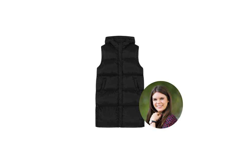 Fashion and beauty editor opts for a Villa Sophie vest this fall. 