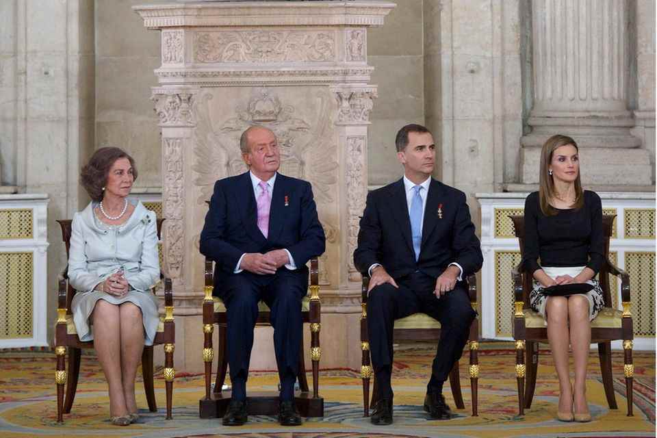 Sofia of Spain, King Felipe, Queen Letizia, Juan Carlos