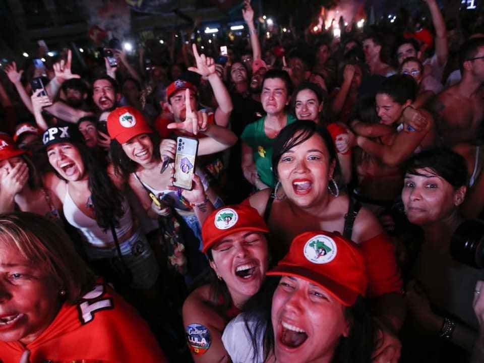 Lula supporters celebrated