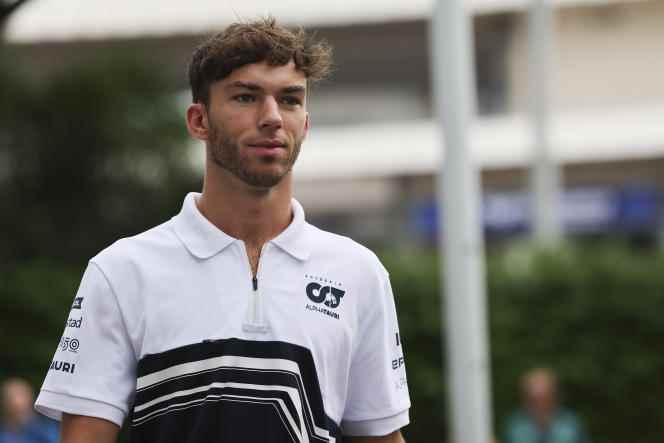 Pierre Gasly in Singapore, October 2, 2022.