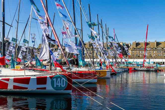 In the port of Saint-Malo, in November 2018, before the start of the Route du rhum.
