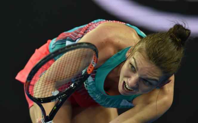 Simona Halep at the Australian Open, January 19, 2016.