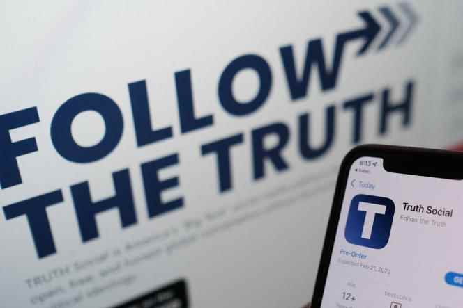 The Truth Social application was available, since its launch in February 2022, on the Apple App Store, but not on Google Play store, Google's mobile application store.