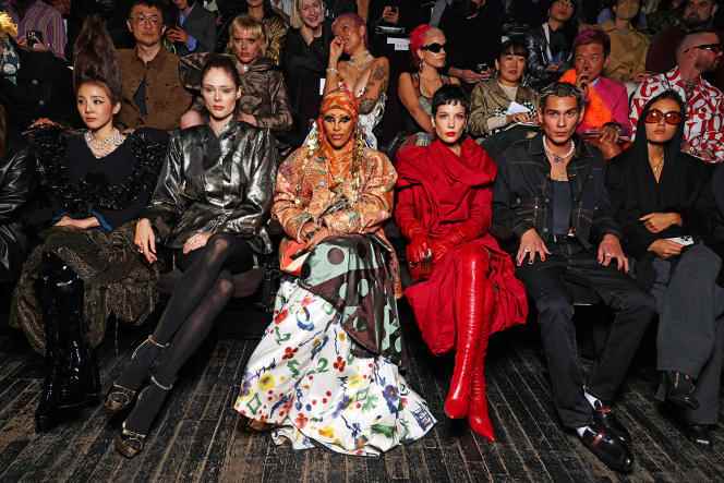 At the Vivienne Westwood show, during Paris fashion week, October 1.