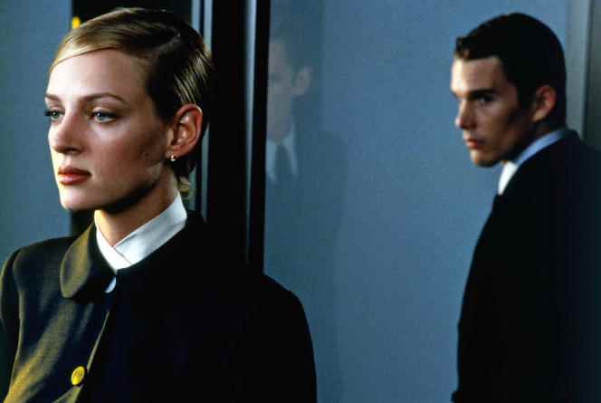 Uma Thurman and Ethan Hawke in “Welcome to Gattaca” (1997), by Andrew Niccol.