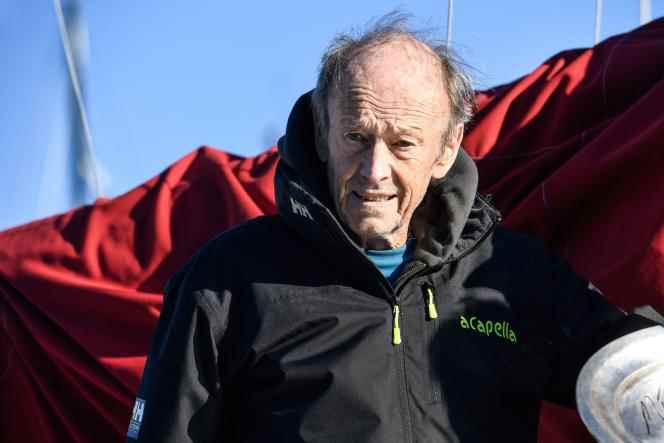 Mike Birch was present at the start of the Route du rhum in 2018, in Saint-Malo.