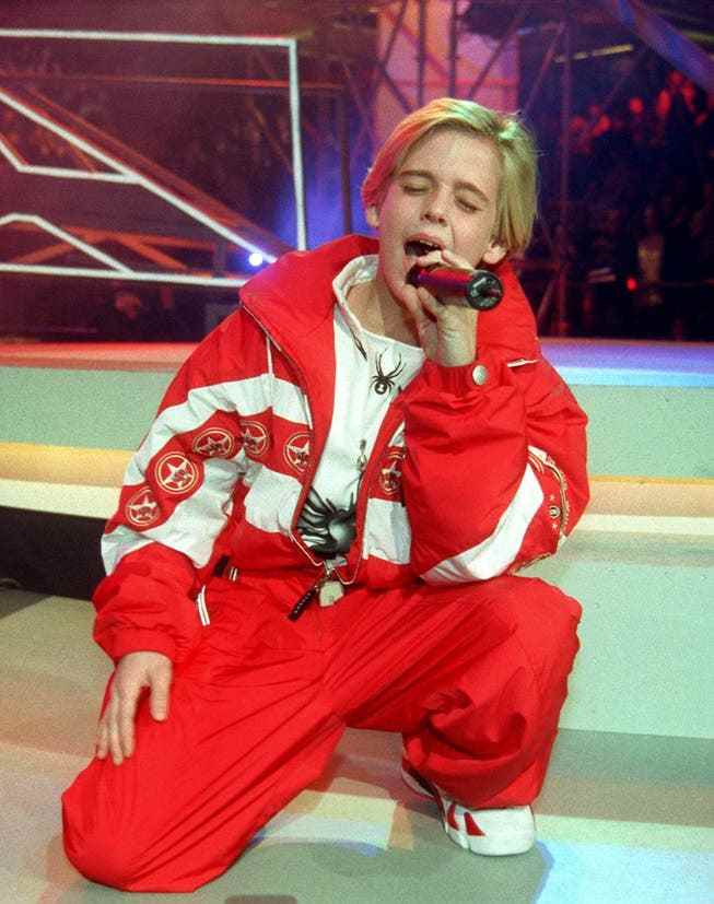 A thoroughbred entertainer as early as 1999: Aaron Carter at the “Bravo Super Show” in Cologne.