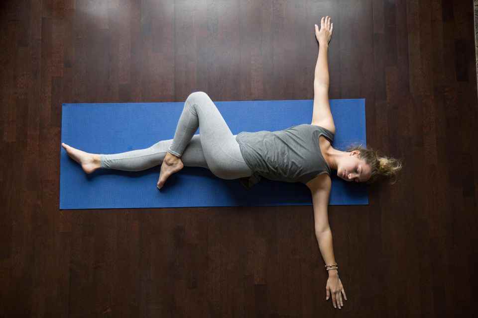 Back exercises: back stretching