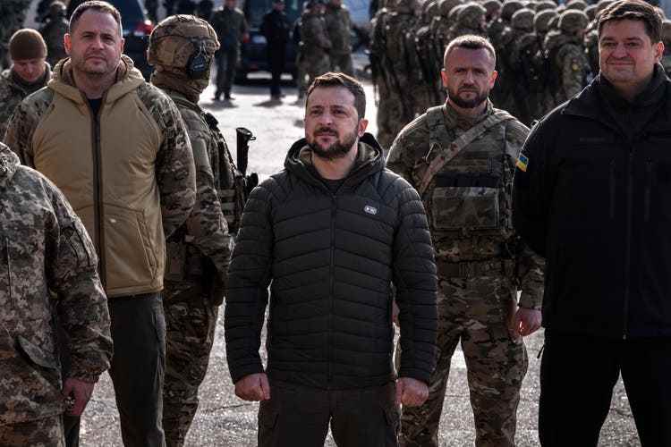 President Volodymyr Zelensky paid a visit to the city of Kherson three days after its liberation.