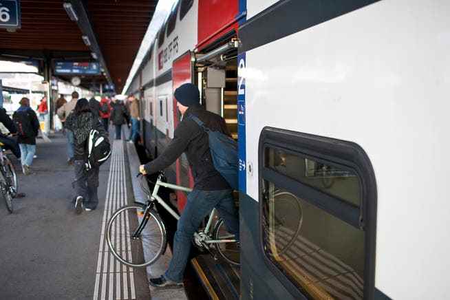 More popular than ever: train rides with bicycle transport. 